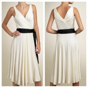 Diane vonfurstenberg ivory wrap dress